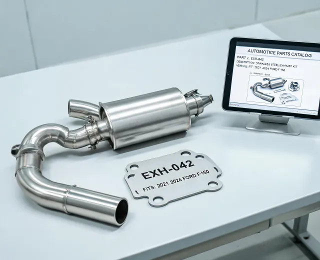 Bosal exhaust fitment desk with catalog screens and converter reference